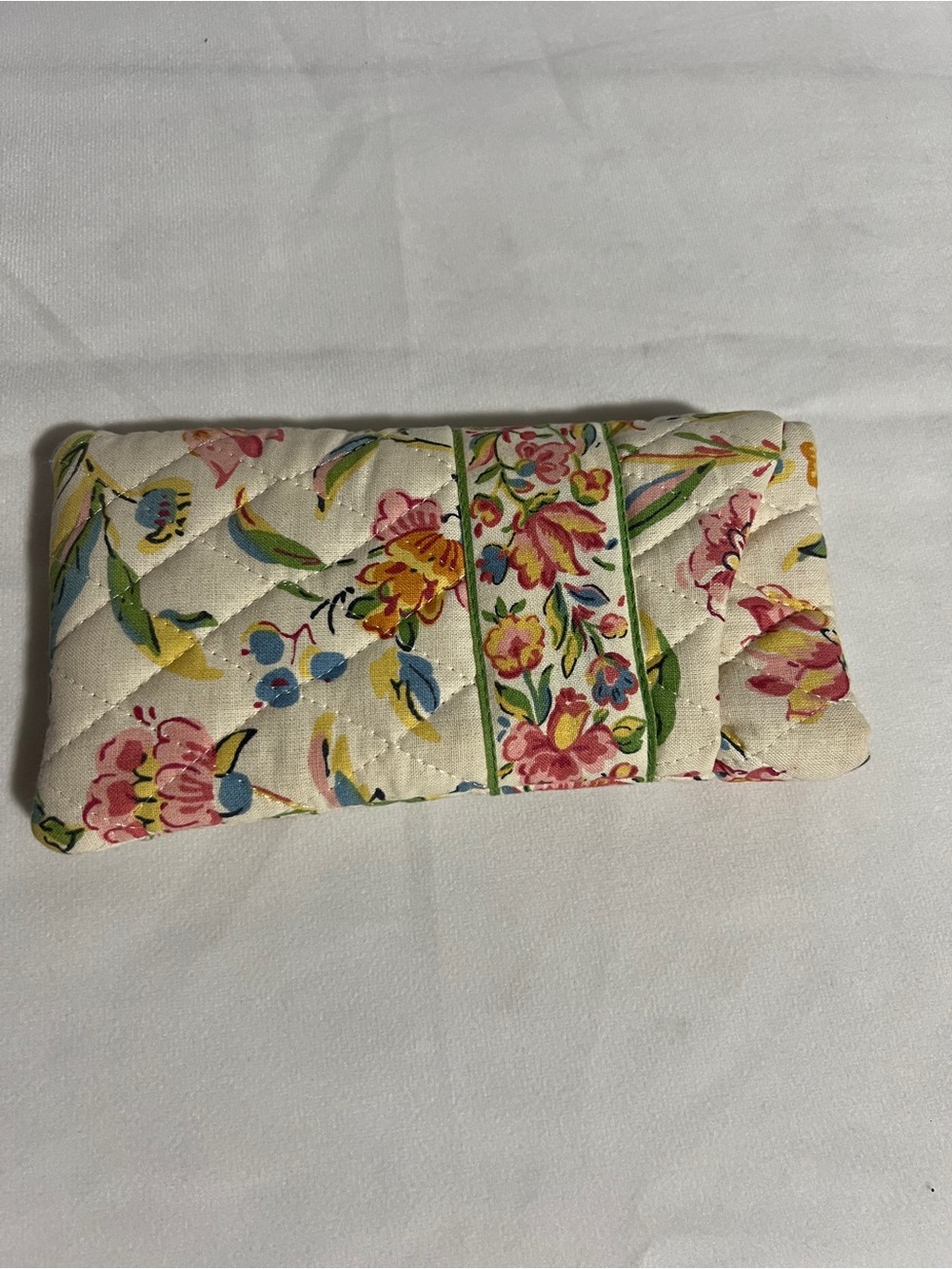 Vintage 90s Vera Bradley Perennials retired pattern glasses case florals